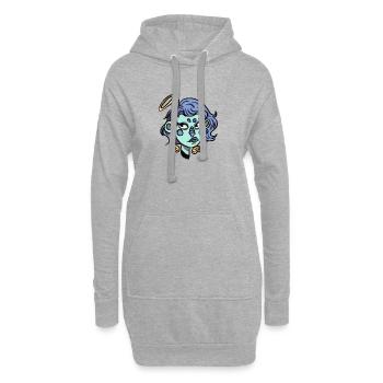 Engel - Hoodie-Kleid - Grau meliert - Vorne