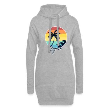 zypern - Hoodie-Kleid - Grau meliert - Vorne