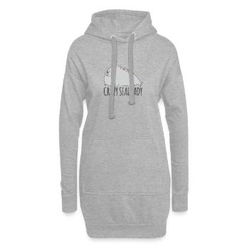 Phoque fou dame dodu phoques mignons - Sweat-shirt à capuche long Femme - gris chiné - Devant