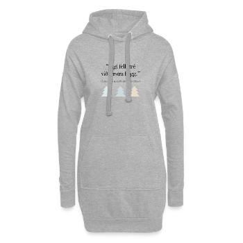 Wikinger Design - Nordisches Sprichwort - Hoodie-Kleid - Grau meliert - Vorne