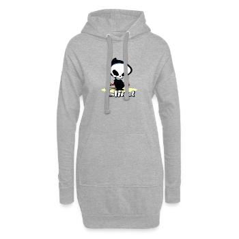 BLINDER SCHÄDEL - Hoodie-Kleid - Grau meliert - Vorne