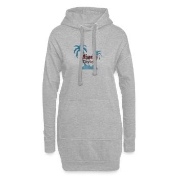 Miami Florida Vintage - Hoodie-Kleid - Grau meliert - Vorne