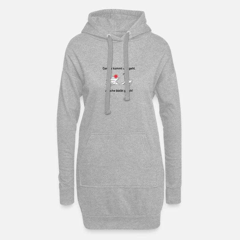 Apache Corona Roller - Hoodie-Kleid - Grau meliert