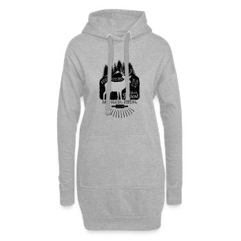Black Forest - Hoodie-Kleid - Grau meliert - Vorne