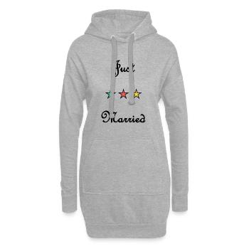 GERADE VERHEIRATET. ES LEBE DIE MARYS. JUNGGESELLINNENABSCHIED - Hoodie-Kleid - Grau meliert - Vorne