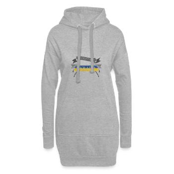 Ukraine - Hoodie-Kleid - Grau meliert - Vorne