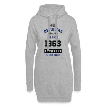 1968 limited edition Geburtstag - Hoodie-Kleid - Grau meliert - Vorne