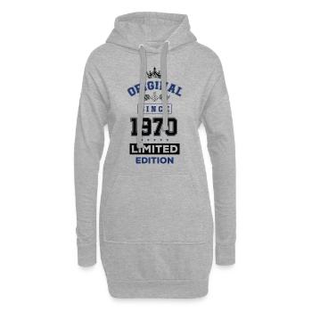 1970 limited edition Geburtstag - Hoodie-Kleid - Grau meliert - Vorne