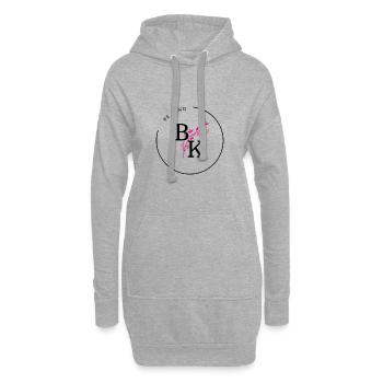 BE KIND - Hoodie-Kleid - Grau meliert - Vorne