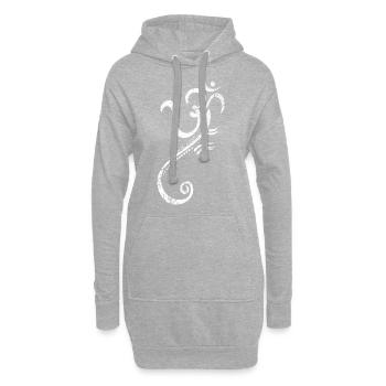 Cadeau Ganesha - Sweat-shirt à capuche long Femme - gris chiné - Devant