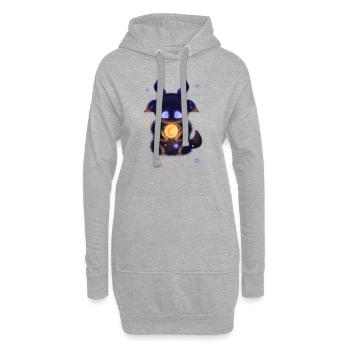 Monsterchen - Hoodie-Kleid - Grau meliert - Vorne