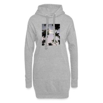 Palmen Urlaub Sommer Reisen Spanien Malediven - Hoodie-Kleid - Grau meliert - Vorne