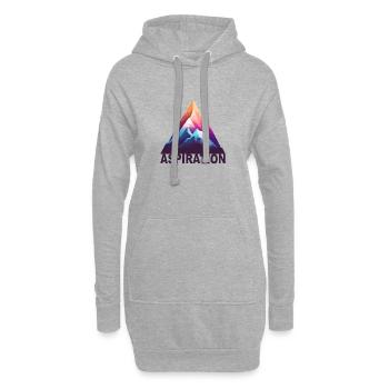 Mountain Aspiration - Hoodie-Kleid - Grau meliert - Vorne