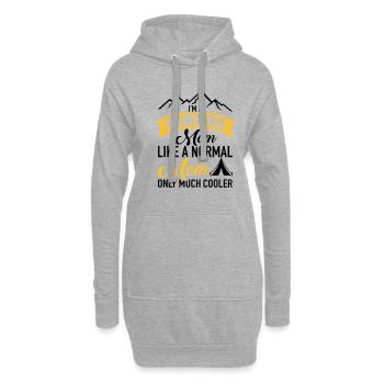 Camping - Hoodie-Kleid - Grau meliert - Vorne