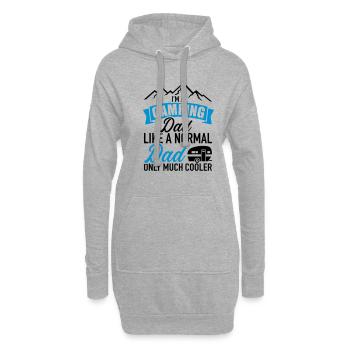 Caravanes - Sweat-shirt à capuche long Femme - gris chiné - Devant