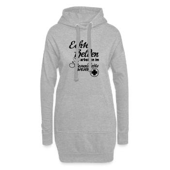 Gesundheitswesen Helden Medizin, Geschenk - Hoodie-Kleid - Grau meliert - Vorne