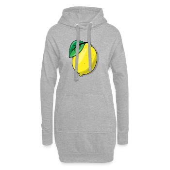 Zitrone - Hoodie-Kleid - Grau meliert - Vorne