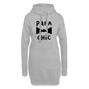 VATERTAG. FROHER VATERTAG. PAPA - Hoodie-Kleid - Grau meliert - Vorne