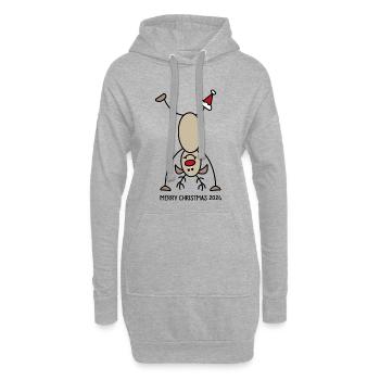 christmas 2024 - Hoodie-Kleid - Grau meliert - Vorne