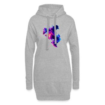 Electric_Storm_Breaker - Hoodie-Kleid - Grau meliert - Vorne