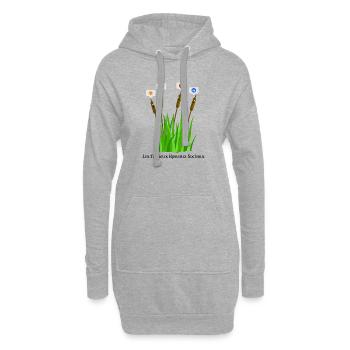DIE BERÜHMTEN SOCIAL REEDS! - Hoodie-Kleid - Grau meliert - Vorne