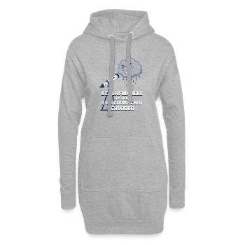 Astronomie Teleskop - Hoodie-Kleid - Grau meliert - Vorne