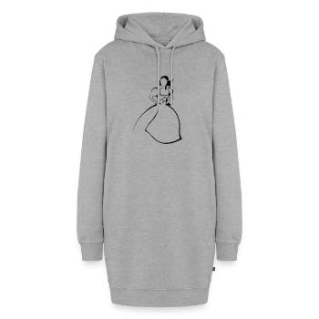 REJWARKA MARKA - Hoodie-Kleid - Grau meliert - Vorne