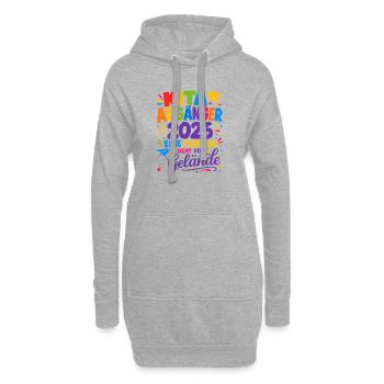 Kita Abgänger 2026 Legende Verlässt Gelände - Hoodie-Kleid - Grau meliert - Vorne