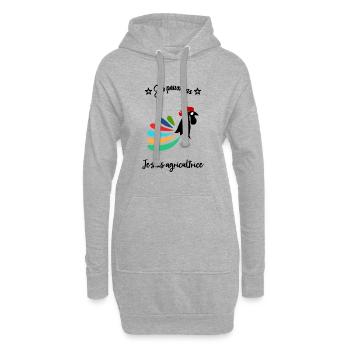 BAUER. BAUER. LANDWIRTSCHAFT. FIRMA - Hoodie-Kleid - Grau meliert - Vorne