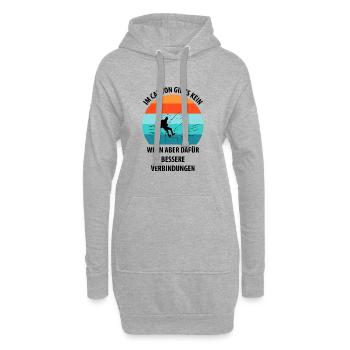 Canyoning Bergsteigen Klettern Wandern Berge - Hoodie-Kleid - Grau meliert - Vorne