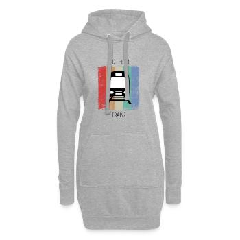 Zug Eisenbahn Eisenbahner Züge Triebfahrzeugführer - Hoodie-Kleid - Grau meliert - Vorne
