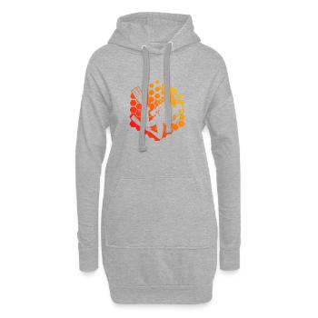 Scuba Diver Tauchen Herren Diver Damen - Hoodie-Kleid - Grau meliert - Vorne