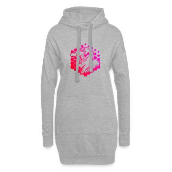 Vététistes Hommes Cyclisme VTT - Sweat-shirt à capuche long Femme - gris chiné - Devant