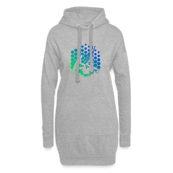 Kitesurf Kitesurf Kitesurfer Kitesurf Femme - Sweat-shirt à capuche long Femme - gris chiné - Devant