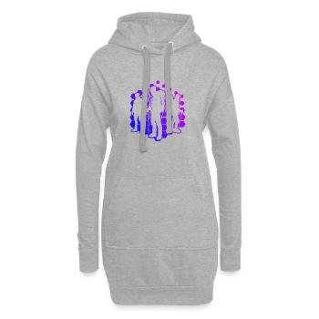 Bloc Escalade de bloc Grimpeur d’escalade - Sweat-shirt à capuche long Femme - gris chiné - Devant