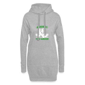 Baumpflegerbaumchirurgbaumprozessor-Kettensägengeschenk - Hoodie-Kleid - Grau meliert - Vorne