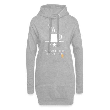 Mitarbeiter des Jahres - Hoodie-Kleid - Grau meliert - Vorne