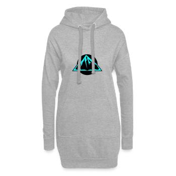 Berge Symbol - Hoodie-Kleid - Grau meliert - Vorne