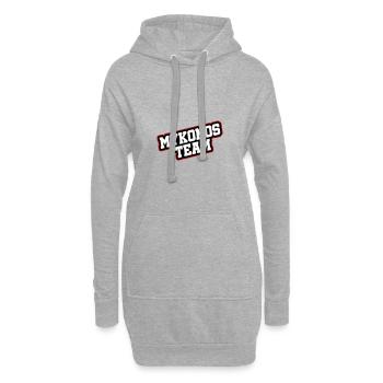 Mykonos Team - Hoodie-Kleid - Grau meliert - Vorne