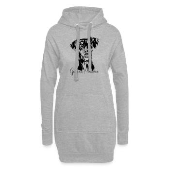 GERMAN PINSCHER Wilsigns Hunde Hund - Hoodie-Kleid - Grau meliert - Vorne