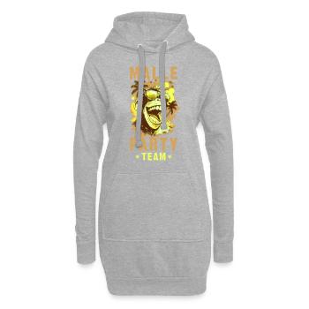 Malle Party Team Affe Mallorca Crew - Hoodie-Kleid - Grau meliert - Vorne