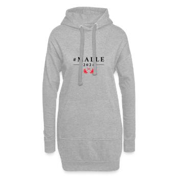 Visite de Malle 2024 à Majorque - Sweat-shirt à capuche long Femme - gris chiné - Devant