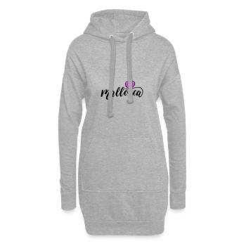 Mallorca Herz - Hoodie-Kleid - Grau meliert - Vorne