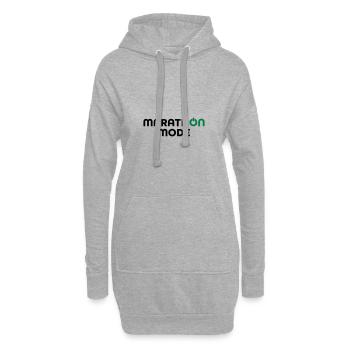 Marathon - Sweat-shirt à capuche long Femme - gris chiné - Devant