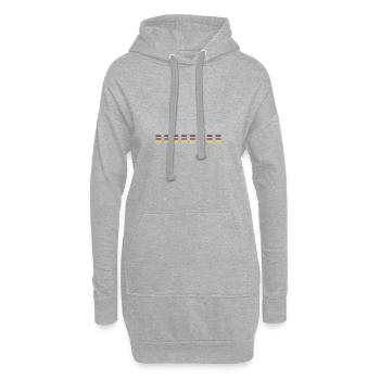 Deutschland Linie - Hoodie-Kleid - Grau meliert - Vorne