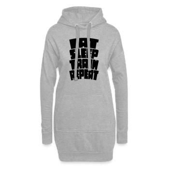 Formation - Sweat-shirt à capuche long Femme - gris chiné - Devant