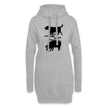 Der einzige Unterschied ist deine Wahrnehmung 4.0 - Hoodie-Kleid - Grau meliert - Vorne