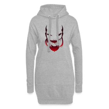 Alien - Sweat-shirt à capuche long Femme - gris chiné - Devant