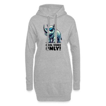 nashorn comic - Hoodie-Kleid - Grau meliert - Vorne