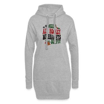 Air Hockeyspieler Weihnachten Air Hockey Spieler - Hoodie-Kleid - Grau meliert - Vorne